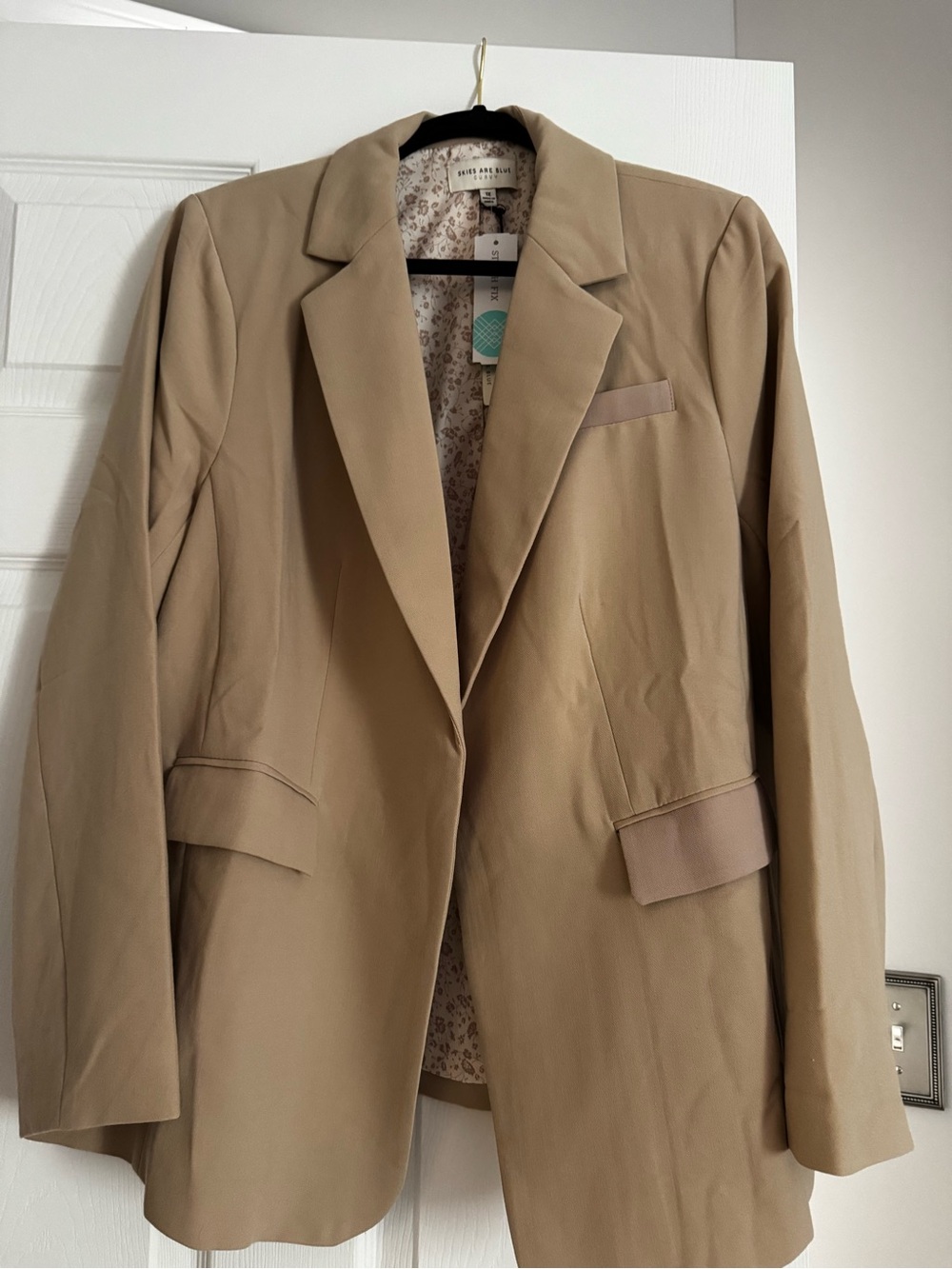 Skies Are Blue Tan Blazer ( new with tag)